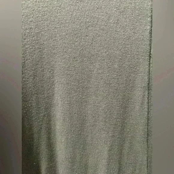 Free People gray ribbed long sleeve scoop neck a line swing tee size small - Picture 8 of 9